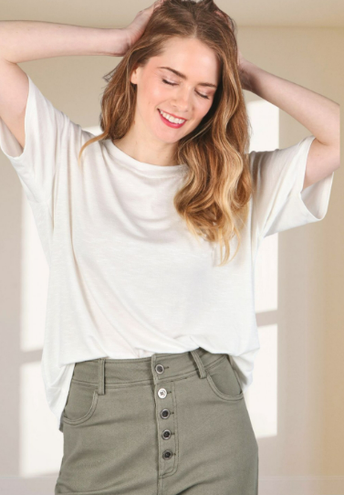 6207 Basic Loose Fit Short Sleeve
