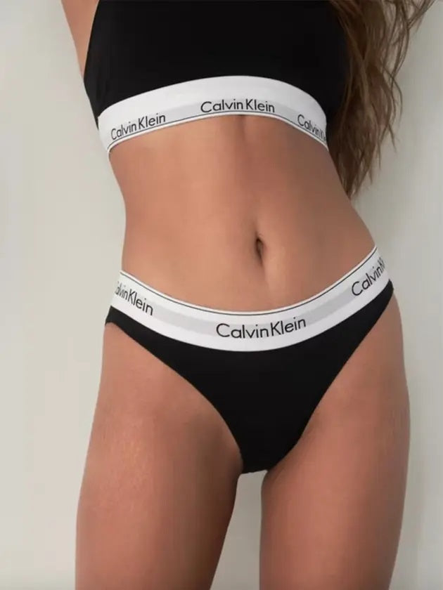 Calvin Klein F3787 Bikini Lingerie - Black / Gray