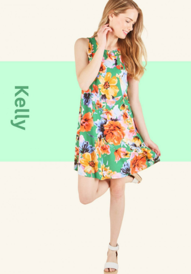 6445 Flower Print Sleeveless Short Dress