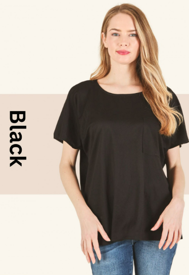 6424 Oversize Top With Front Big Pocket