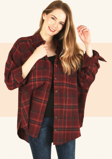 6343 Plaid Long Sleeve Shirt