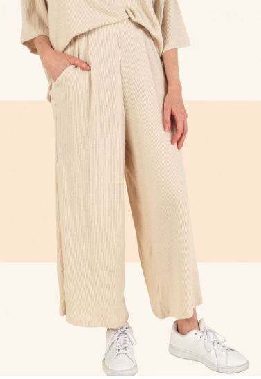 6484 Brushed Rib Pocket Solid Pants.