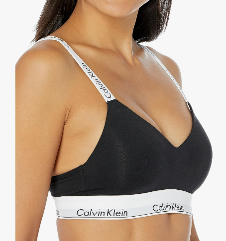 Calvin Klein QF7059 Lightly Lined Logo Strap Bralette