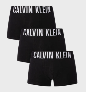 Calvin Klein NB3611 #001 Low Rise Trunk (3 Pack)
