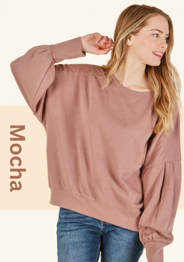 6407 Balloon Sleeve Pullover