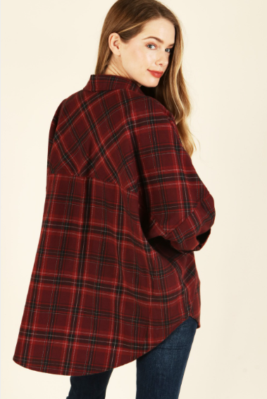 6343 Plaid Long Sleeve Shirt