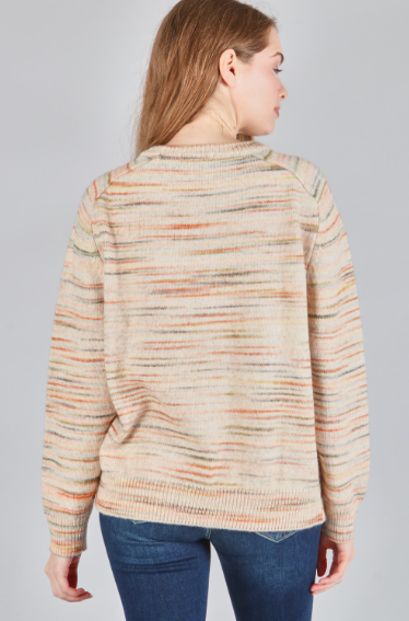 6902 Heathered Knit Sweater