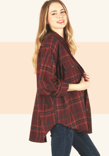 6343 Plaid Long Sleeve Shirt