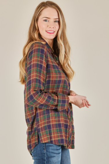 6350 Plaid Long-Sleeve Shirt