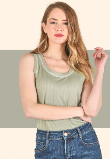 6256 Basic Rib Tank Top