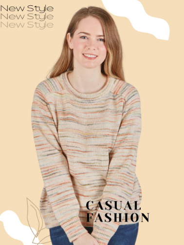 6902 Heathered Knit Sweater