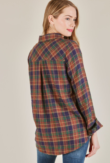 6350 Plaid Long-Sleeve Shirt