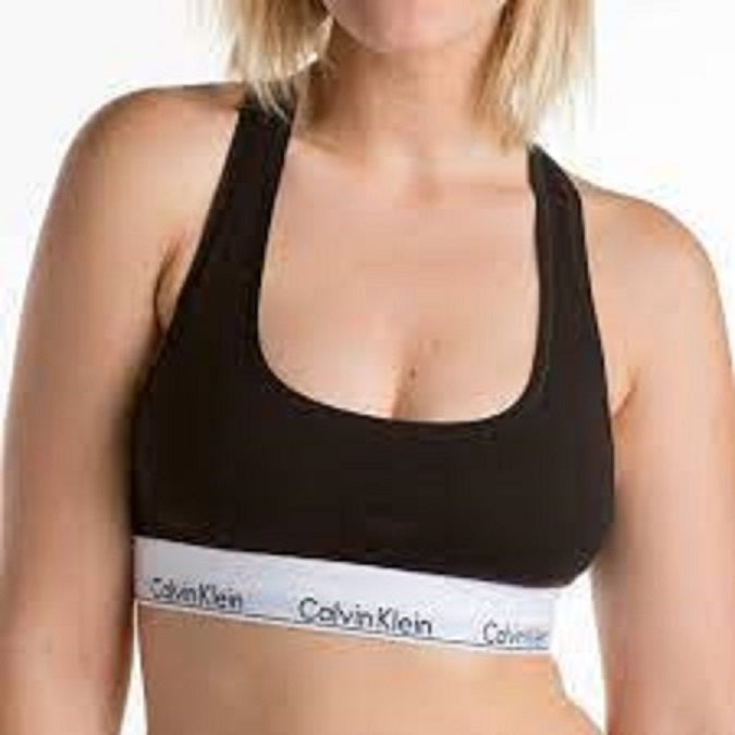Calvin Klein F3785 Bralette- Black / Gray