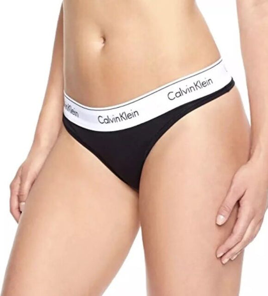 Calvin Klein F3786 Thong - Black / Gray