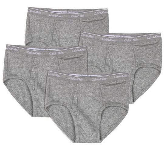 Calvin Klein NB4000 Classic Briefs (4-Pack) Black, White, Gray