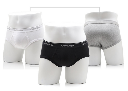 Calvin Klein NB4000 Classic Briefs (4-Pack) Black, White, Gray