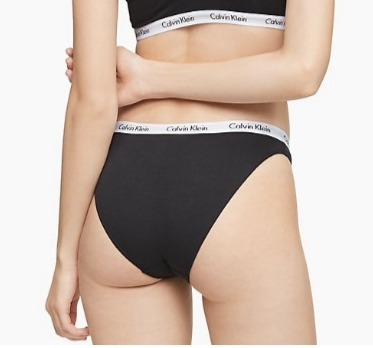 Calvin Klein QD3588 Bikini (3 Pack with Black, Grey, White)