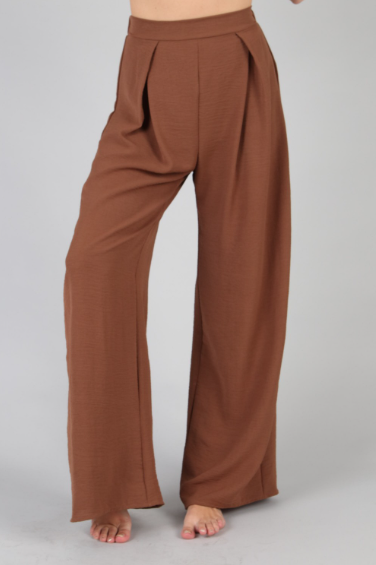 P18436 Wide Woven Long Pants