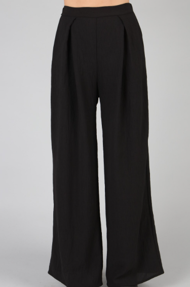 P18436 Wide Woven Long Pants