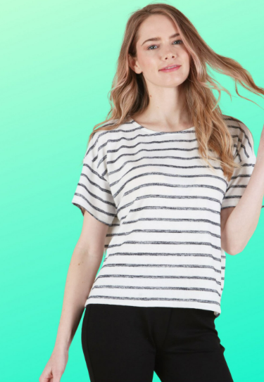 6148 Basic Stripe Top