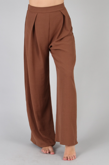 P18436 Wide Woven Long Pants