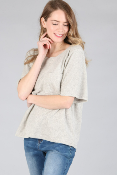 6045 Basic Round-Neck Short Sleeve